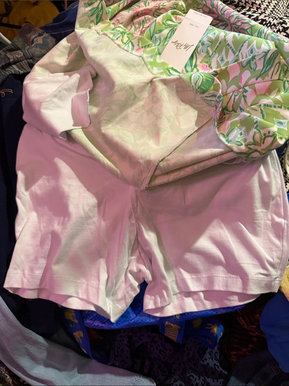 Lilly Pulitzer Pink and Green Floral  Skort